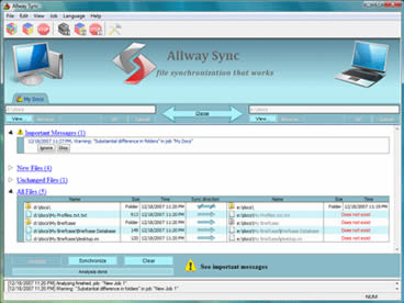 Allway Sync (infos et t&eacute;l&eacute;chargement)