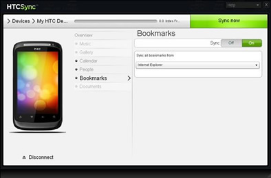 HTC Sync (infos et t&eacute;l&eacute;chargement)