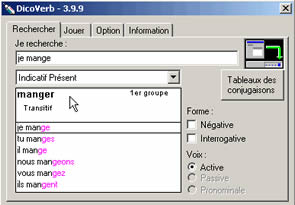 DicoVerb (infos et t&eacute;l&eacute;chargement)