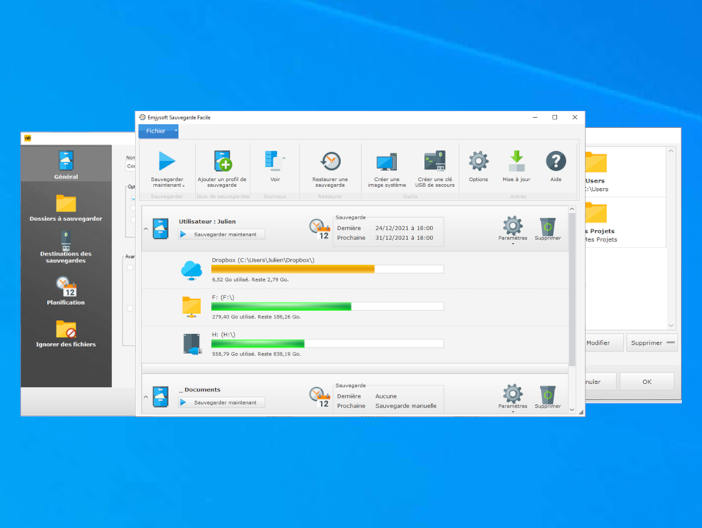 EmjySoft Sauvegarde Facile