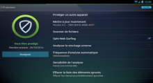 AVG AntiVirus Free Tablette