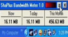 ShaPlus Bandwidth Meter