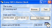 Easy MP3 Alarm Clock