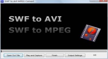 SWF to AVI MPEG Convert