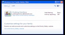 Windows Live Contrôle Parental