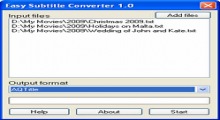 Easy Subtitle Converter