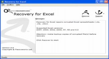 Recovery for Excel