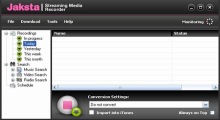 Jaksta Streaming Media Recorder