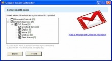 Google Email Uploader