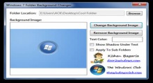 Folder Background Changer