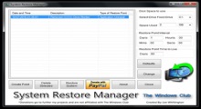 System Restore Manager