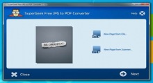 SuperGeek Free JPG to PDF Converter