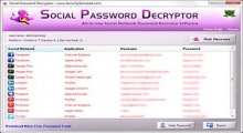 Social Password Decryptor