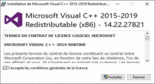 Visual Studio C++ Redistribuable (32bit)