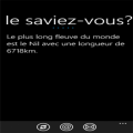 Saviez Vous ?